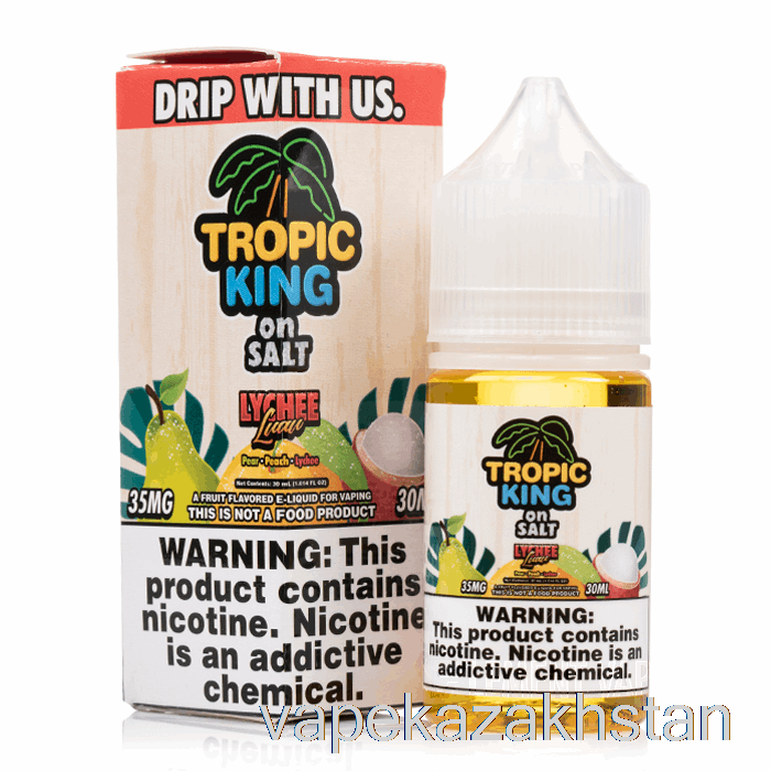 Vape Disposable Lychee Luau - Tropic King On Salt - 30mL 35mg